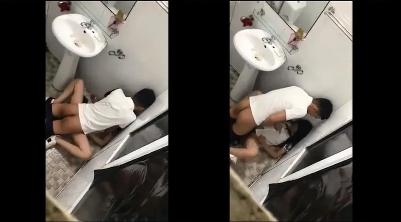 Tình nhân say xỉn và anh yêu trong phòng tắm nhà hàng